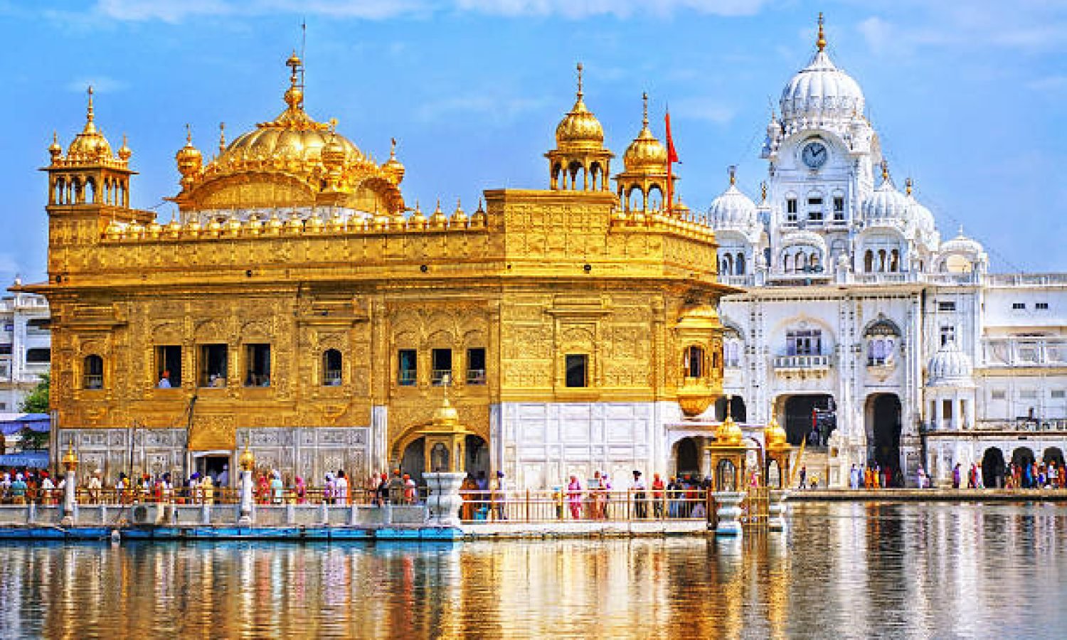 Golden Temple, the main sanctuary of Sikhs, Amritsar, Punjab,  India